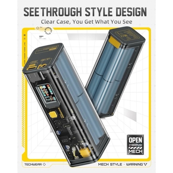 NIB Sealed Shargeek Storm 2 Portable Charger 100W 25600mAh Power Bank - Picture 13 of 16